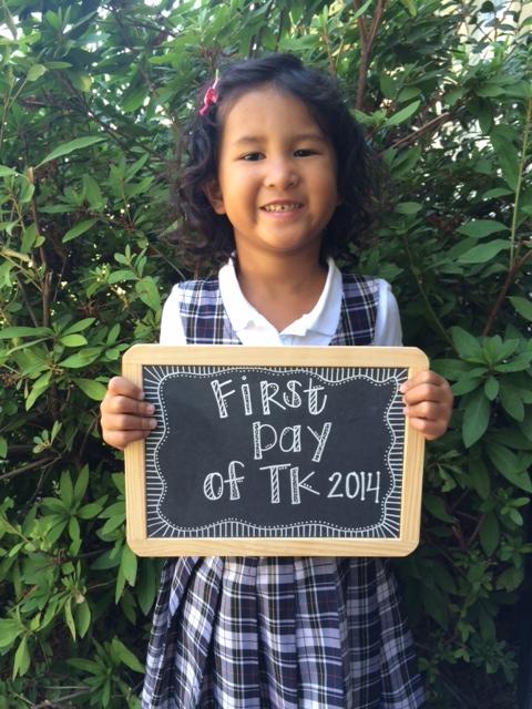 First Day of TK - St. Ignatius Parish School