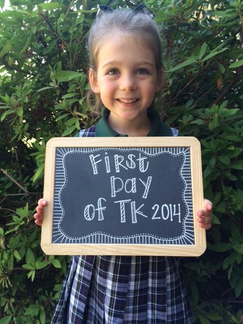 First Day of TK - St. Ignatius Parish School