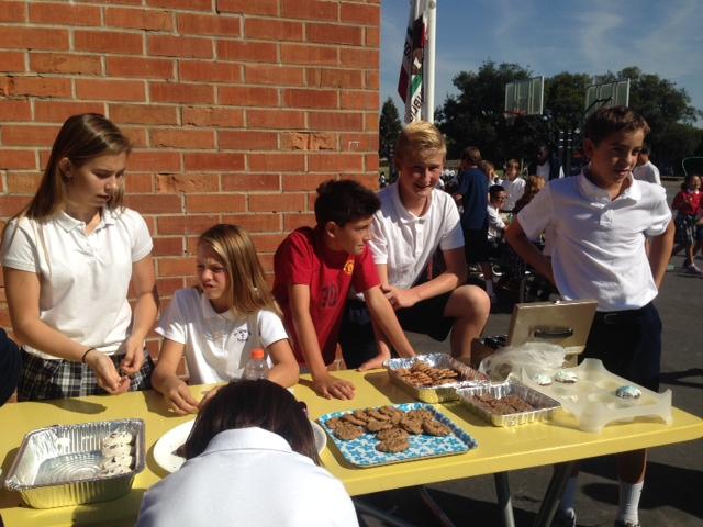 The 7th Grade is holding monthly bake sales to raise money for our trip to Nature Bridge!